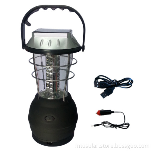 Hand Crank Solar Lantern with mobile charging